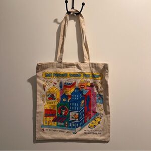 Fishwife Tinned Fish Shop NYC Canvas Tote Bag Klaviyo Collab Graphic Tote